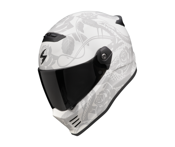 Casco Scorpion Covert Fx Dragon Mate Gris Claro Plata |186-470-344|