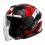 Casco Shoei J-Cruise 3 Whizzy Rojo Negro |CSJC310012|