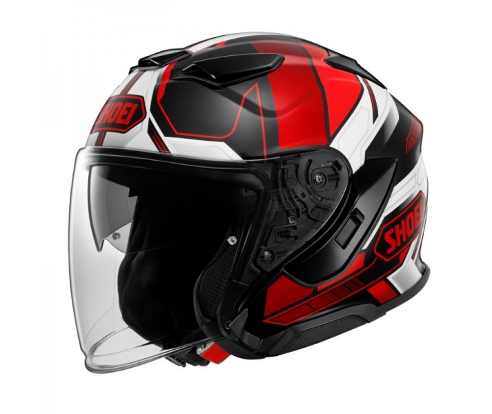 Casco Shoei J-Cruise 3 Whizzy Rojo Negro |CSJC310012|