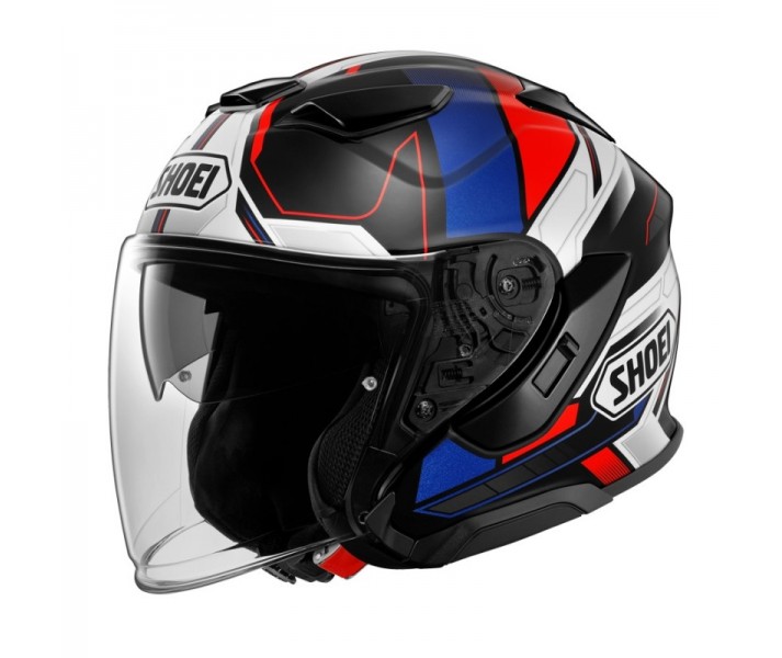 Casco Shoei J-Cruise 3 Whizzy Negro Azul Rojo |CSJC310102|