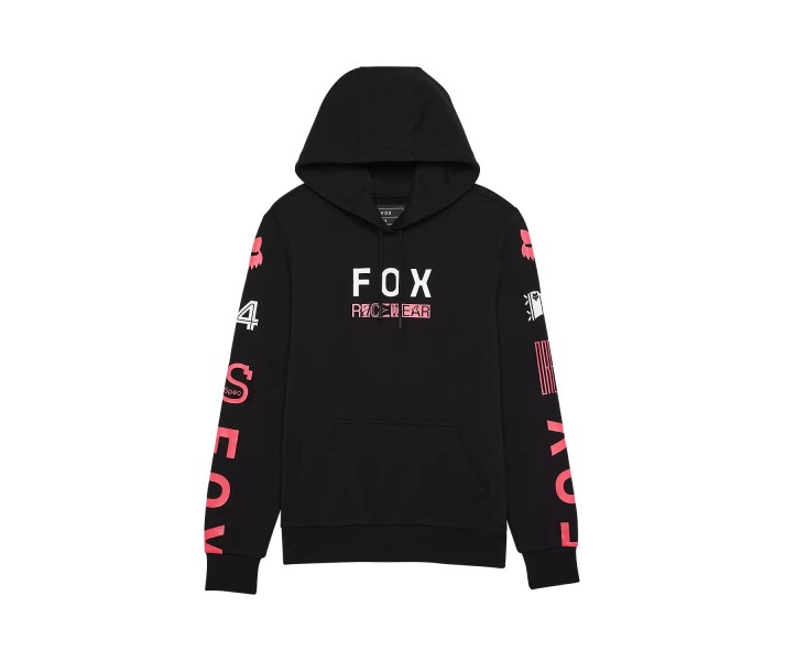 Sudadera Con Capucha Fox Mujer Race Spec Negro Rosa |32898-001|