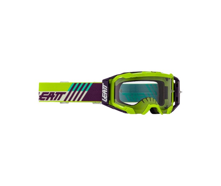 Máscara Leatt Velocity 5.5 Cryztal Lime Púrpura Transparente 75 Vlt