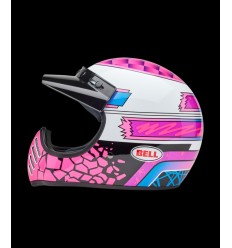 Casco Bell Moto 3 Deathspray Púrpura Rosa Brillo |8009283001|