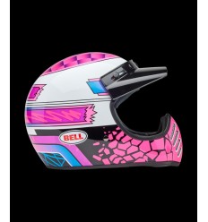 Casco Bell Moto 3 Deathspray Púrpura Rosa Brillo |8009283001|