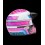 Casco Bell Moto 3 Deathspray Púrpura Rosa Brillo |8009283001|