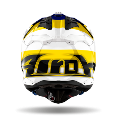 Casco Airoh Aviator 3 Monarch Azul Amarillo Brillo |AV3M18|