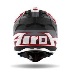 Casco Airoh Aviator 3 Monarch Gris Rojo Mate |AV3M16|