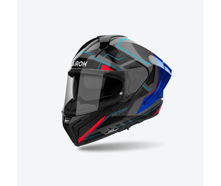 Casco Airoh Matryx Rocket Azul Rojo Brillo |MXRK18|