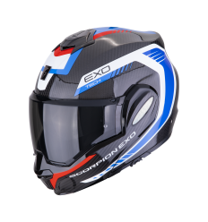 Casco Scorpion Exo-Tech Evo Carbon Cosy Negro Azul Rojo |118-475-296|