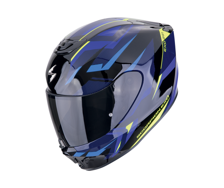 Casco Scorpion Exo-391 Aaxo Negro Azul |139-474-66|