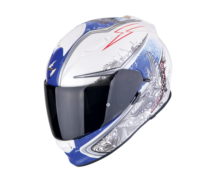 Casco Scorpion Exo-491 Run Blanco Azul |48-101-74|