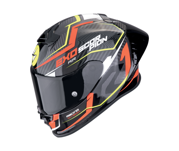 Casco Scorpion Exo-R1 Evo II Air Coup Negro Rojo Fluor Amarillo |111-442-259|