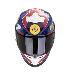 Casco Scorpion Exo-R1 Evo II Air Coup Azul Rojo Amarillo |111-442-328|