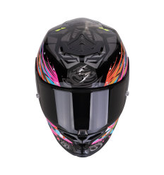 Casco Scorpion Exo-R1 Evo II Air Savage Negro Azul Rosa |111-505-369|