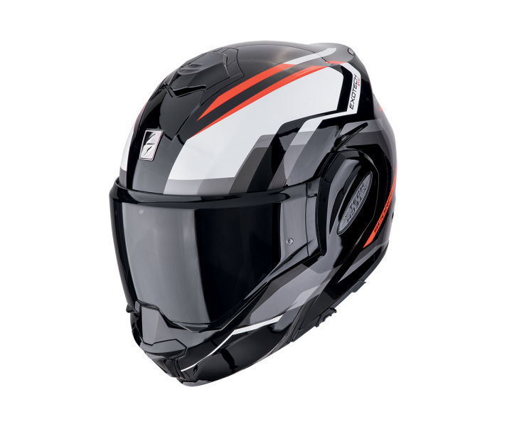 Casco Scorpion Exo-Tech Evo Furio Negro Rojo |118-210-24|