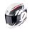 Casco Scorpion Exo-Tech Evo Furio Blanco Mate Negro Rojo |118-210-292|