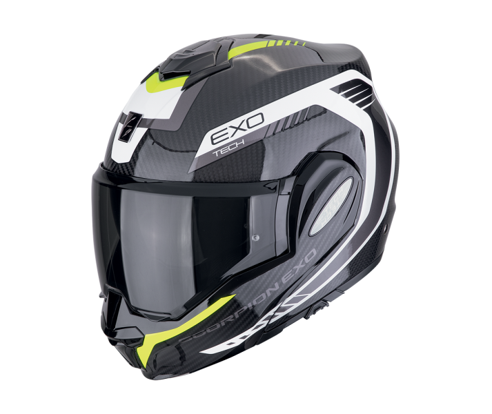 Casco Scorpion Exo-Tech Evo Carbon Cosy Negro Amarillo Fluor |118-475-141|