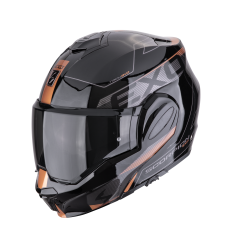 Casco Scorpion Exo-Tech Evo Traveller Negro Cobre |118-478-354|