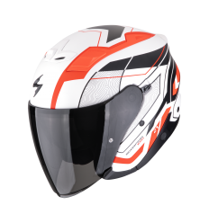 Casco Scorpion Exo-Z1 Vue Blanco Mate Rojo Negro |123-492-164|