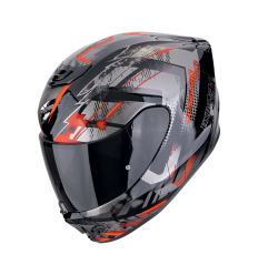 Casco Scorpion Exo-391 Clutter Negro Rojo |139-480-24|