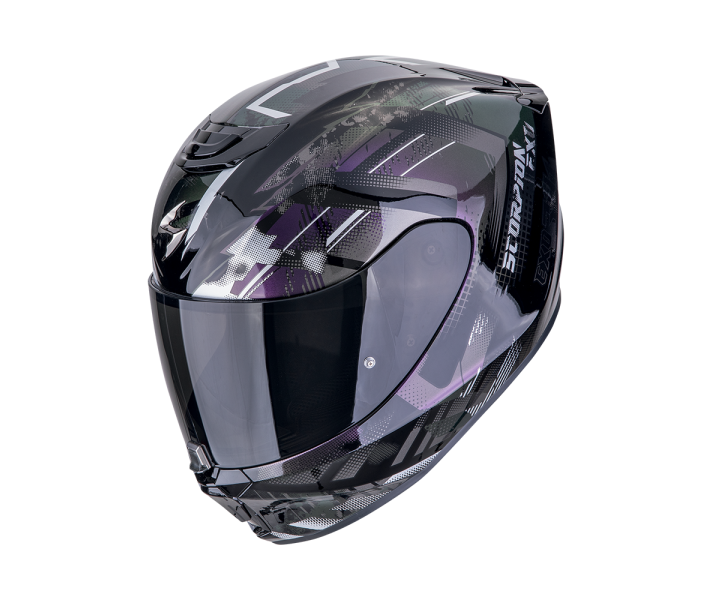 Casco Scorpion Exo-391 Clutter Negro Camaleonte |139-480-38|