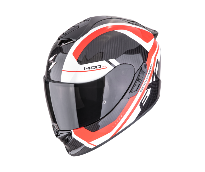 Casco Scorpion Exo-1400 Evo II Carbon Air Enko Negro Rojo Blanco |140-484-101|