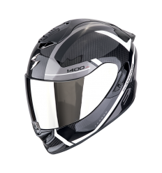 Casco Scorpion Exo-1400 Evo II Carbon Air Enko Negro Plata Blanco |140-484-332|