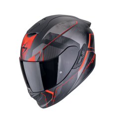 Casco Scorpion Exo-1400 Evo II Air Intensio Negro Mate Rojo |140-486-24|