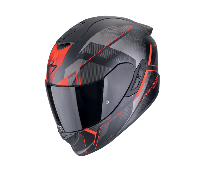 Casco Scorpion Exo-1400 Evo II Air Intensio Negro Mate Rojo |140-486-24|