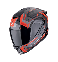 Casco Scorpion Exo-1400 Evo II Air Linart Negro Rojo |140-489-24|