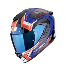 Casco Scorpion Exo-1400 Evo II Air Linart Negro Azul Rojo |140-489-296|