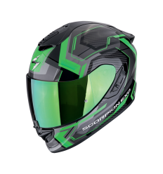 Casco Scorpion Exo-1400 Evo II Air Linart Negro Verde |140-489-69|