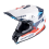 Casco Scorpion Vx-16 Evo Air Rod Blanco Rojo Azul |146-473-125|