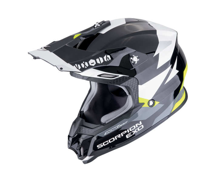 Casco Scorpion Vx-16 Evo Air Rod Negro Amarillo Fluor |146-473-141|