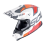 Casco Scorpion Vx-16 Evo Air Analog Blanco Naranja |146-475-331|