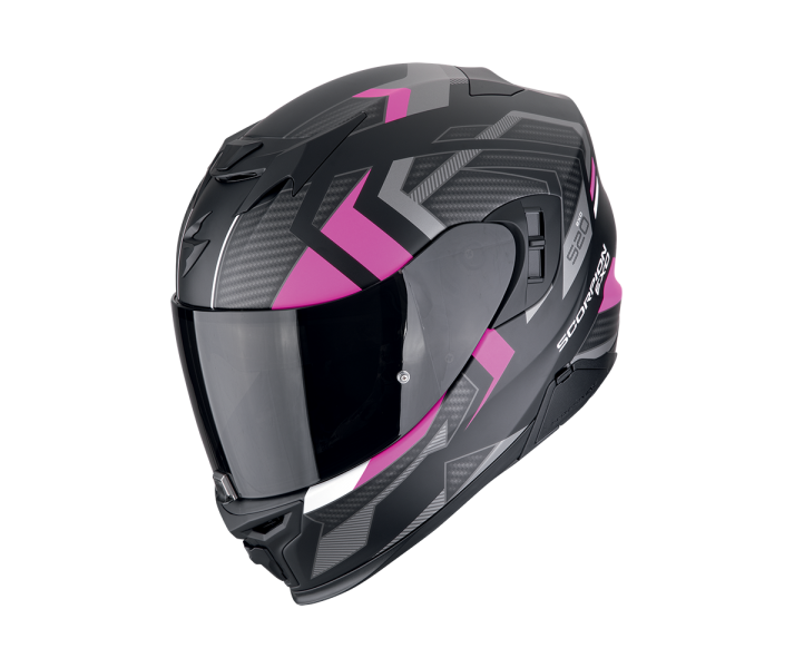 Casco Scorpion Exo-520 Evo Air Sensus Negro Mate Rosa |172-500-179|