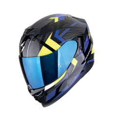 Casco Scorpion Exo-520 Evo Air Sensus Negro Azul Amarillo Fluor |172-500-191|