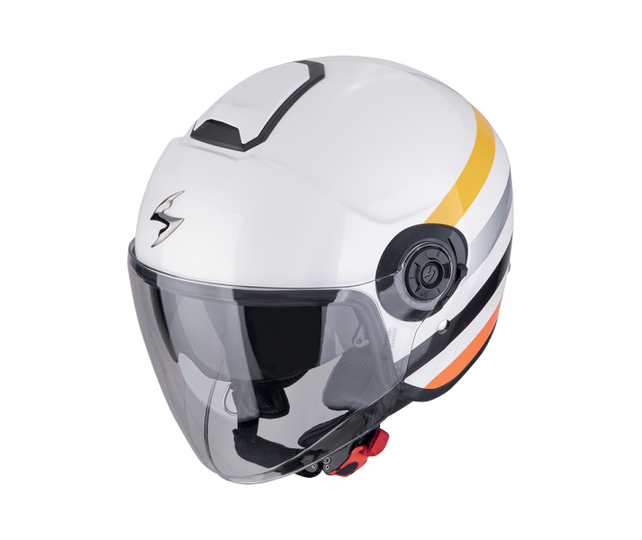 Casco Scorpion Exo-City II Bee Blanco Amarillo |183-423-150|