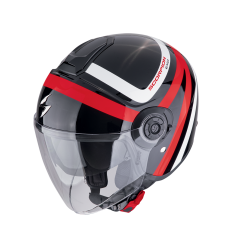 Casco Scorpion Exo-City II Riva Negro Rojo |183-488-24|