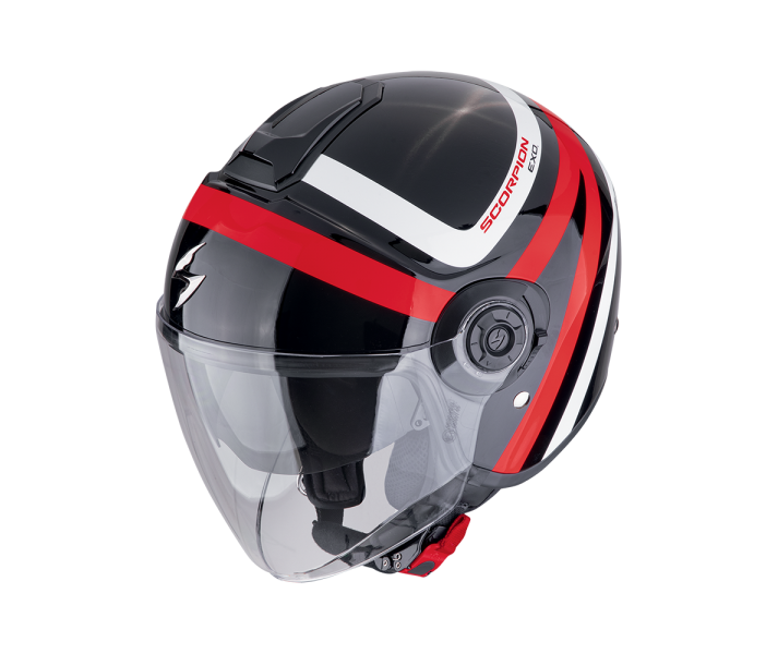 Casco Scorpion Exo-City II Riva Negro Rojo |183-488-24|