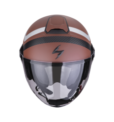 Casco Scorpion Exo-City II Riva Marron Plata |183-488-356|