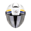 Casco Scorpion Exo-City II Blur Blanco Plata Amarillo |183-496-362|