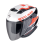 Casco Scorpion Exo-230 Band Blanco Negro Rojo |23-481-164|