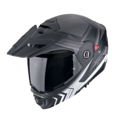 Casco Scorpion Adx-2 Lewis Negro Mate Plata |89-504-159|