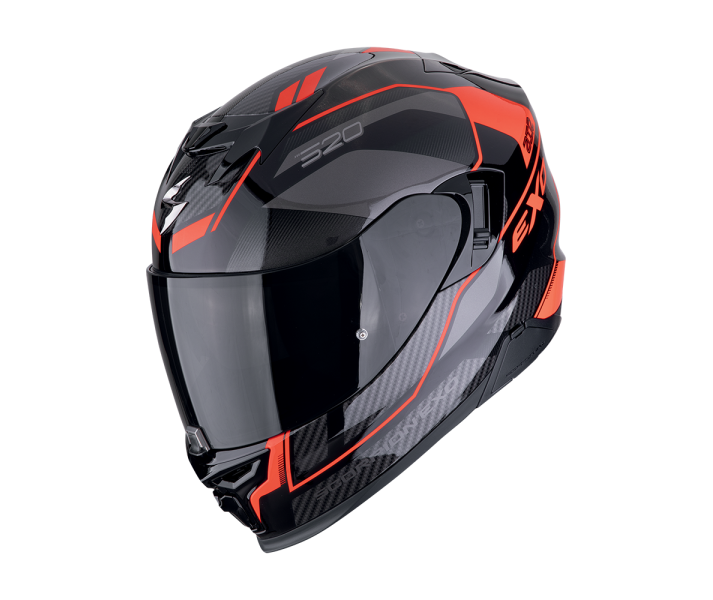 Casco Scorpion Exo-520 Evo Air Lena Negro Rojo |172-499-24|