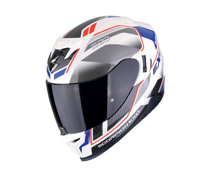 Casco Scorpion Exo-520 Evo Air Lena Blanco Perla Azul |172-499-126|