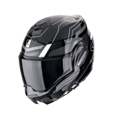 Casco Scorpion Exo-Tech Evo Conquer Negro Blanco |118-487-55|