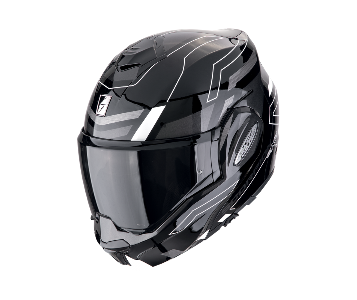 Casco Scorpion Exo-Tech Evo Conquer Negro Blanco |118-487-55|