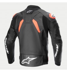 Chaqueta Alpinestars Gp Plus R V4 Airflow Cuero Negro Rojo Fluor Blanco |3100624