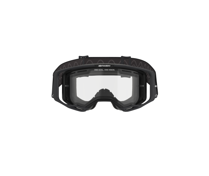 Máscara Alpinestars Vision 8 Corp Doble Panel Negro Transparente |5101025-1517|